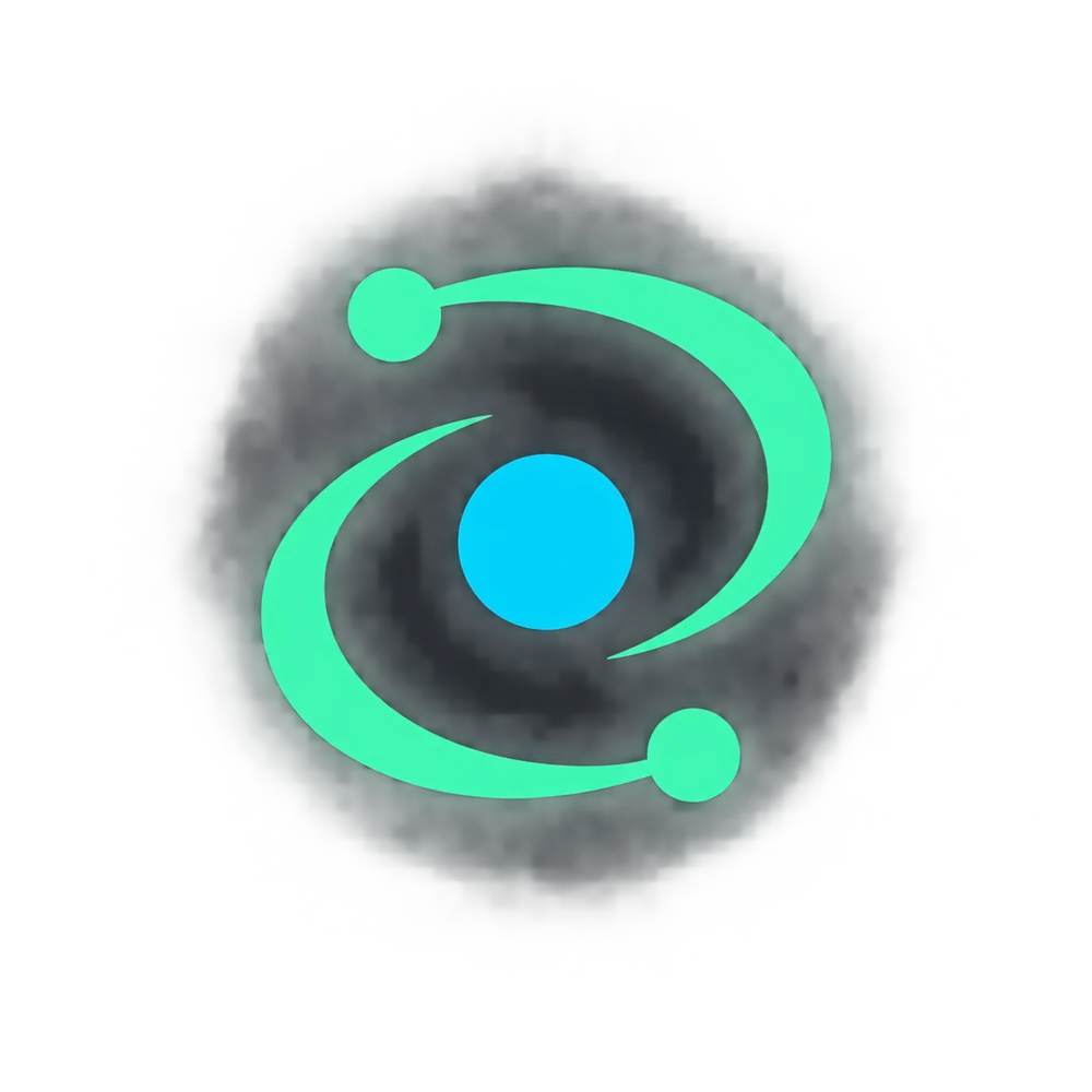 Mint orbital logo symbol on a charcoal background