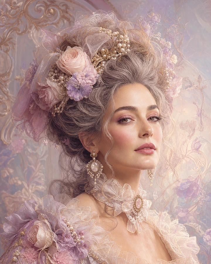 Rococo dream portrait style example
