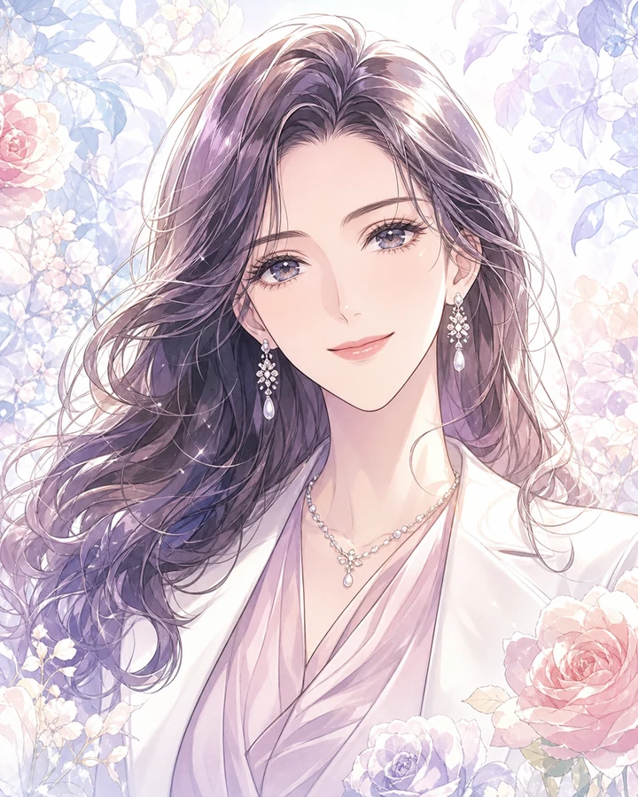Shojo manga portrait style example